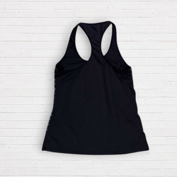 FABLETICS Black Purple LOGO Racer Back Loose Fit Yoga Athletic Tank Top - Picture 2 of 2